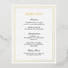 Classic Elegant Wedding Enclosure Kaart