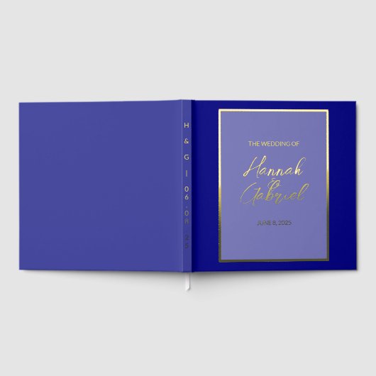 Classic Elegant Wedding Folie Gastboek Gastenboek (Volledig)