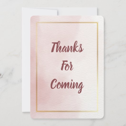 Classic Elegant Wedding Invitation Kaart (Achterkant)