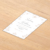 Classic Elegant Wedding Invitation | Timeless  Acryl Uitnodigingen (Laagn)