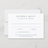 Classic Emerald Green Simple Wedding RSVP Kaartje (Voorkant)