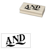 Classic  "en" typografie Rubber Art Stamp Rubberstempel (Gestempeld)