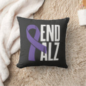 Classic End ALZ Bewustzijn en Paarse lint Kussen (Deken)