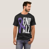 Classic End ALZ Bewustzijn en Paarse lint T-shirt (Voorkant volledig)