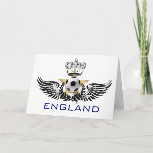 Classic Engeland Football logo voetbal Wenskaart Kaart