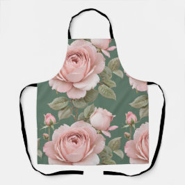 Classic English Roses In Blush Pink  Schort