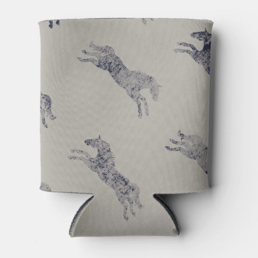 Classic Equestrian Horse Pattern Blikjeskoeler (Voorkant)