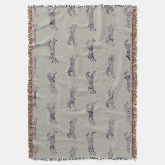 Classic Equestrian Horse Pattern Deken (Voorkant Verticaal)