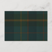 Classic Equestrian Polo Tartan Plaid Diaper Raffle Informatiekaartje (Achterkant)