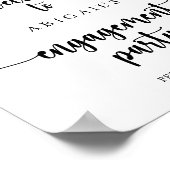 Classic Eucalyptus Engagement Party - Welkom Poster (Hoek)