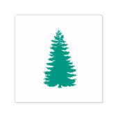 Classic Evergreeen Pine Tree Plant Wood Art Stamp Zelfinktende Stempel (Design)