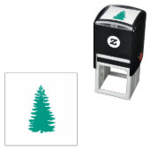 Classic Evergreeen Pine Tree Plant Wood Art Stamp Zelfinktende Stempel (In situ)