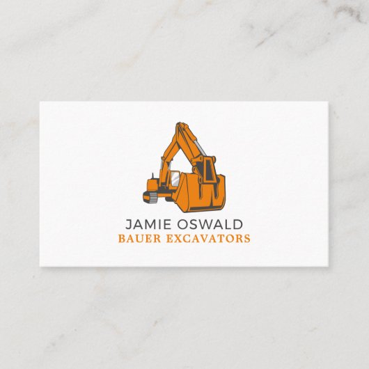 Classic Excavator, Builders Visitekaartje (Voorkant)