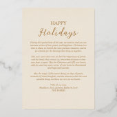 Classic Exquisite Christmas Angel Victorian Folie Feestdagenkaart (Achterkant)