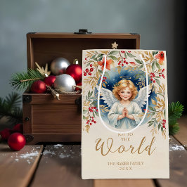 Classic Exquisite Christmas Victorian Angel Xmas Medium Cadeauzakje