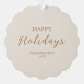 Classic Exquisite Christmas Victorian Angel Xmas Ornament Kaart (Achterkant)