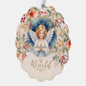 Classic Exquisite Christmas Victorian Angel Xmas Ornament Kaart (Links)