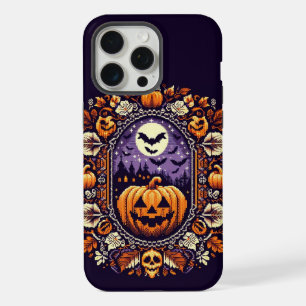 Classic Fair Isle Halloween/pompoen iPhone 15 Pro Max Case
