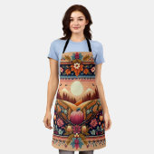 Classic Fair Isle Herfst/Herfst Schort (Gedragen)