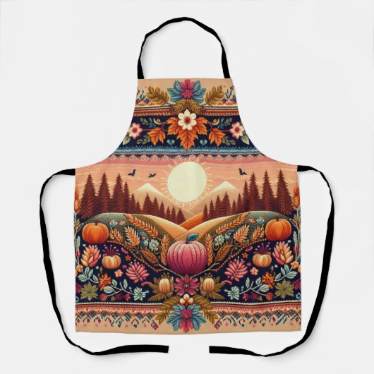Classic Fair Isle Herfst/Herfst Schort (Voorkant)