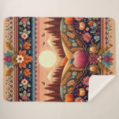 Classic Fair Isle Herfst/Herfst Sherpa Deken (Voorkant (horizontaal))