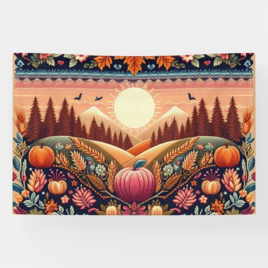 Classic Fair Isle Herfst/Herfst Spandoek (Horizontaal)