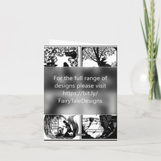 Classic Fairy Tale. Blank Card Kaart (Achterkant)