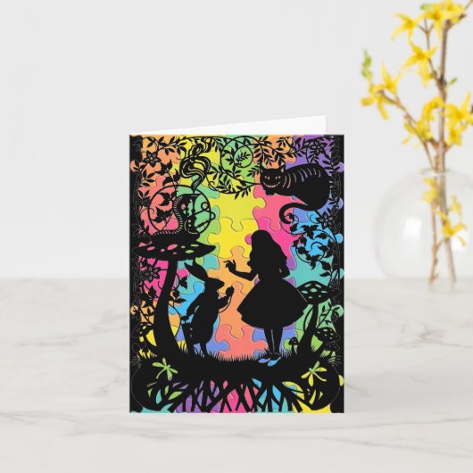 Classic Fairy Tale.  Blank Card Kaart (Gele Bloem)