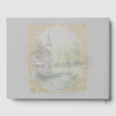Classic Fairytale Castle Painting Guestbook Gastenboek (Achterkant)