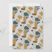 Classic Fall Wedding Wreath  Kaart (Achterkant)