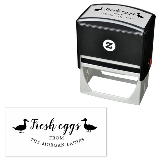 Classic Farmhouse duck Eieren Stempel (In situ)