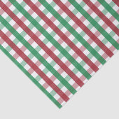 Classic Farmhouse Red & Green Gingham Plaid Tissuepapier (Detail)