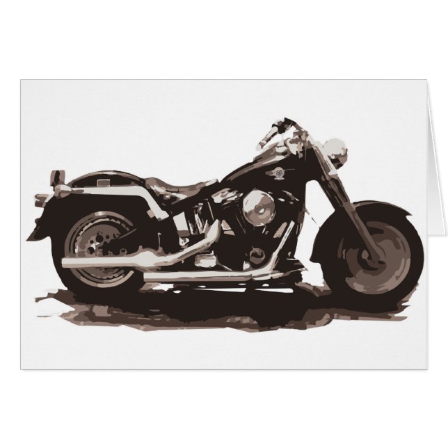 Classic Fat Boy-motorfiets (Voorkant Horizontaal)