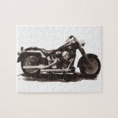 Classic Fat Boy-motorfiets Legpuzzel (Horizontaal)