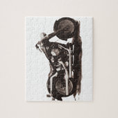 Classic Fat Boy-motorfiets Legpuzzel (Verticaal)