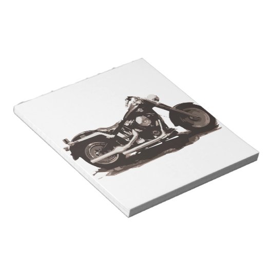 Classic Fat Boy-motorfiets Notitieblok (Schuin)