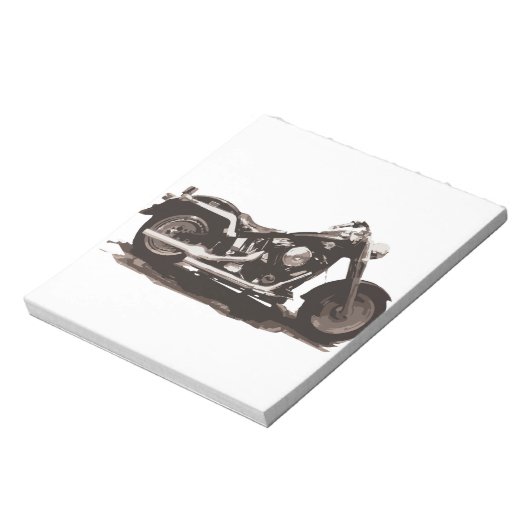 Classic Fat Boy-motorfiets Notitieblok (Linkerzijde)