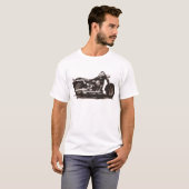 Classic Fat Boy-motorfiets T-shirt (Voorkant volledig)