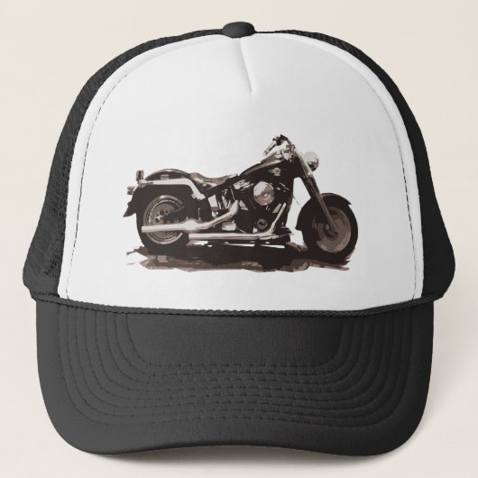 Classic Fat Boy-motorfiets Trucker Pet (Voorkant)