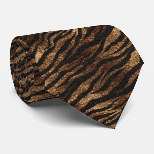 Classic Fathers Day Tiger Skin Stropdas (Opgerold)