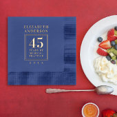 Classic Feestelijke Elegant Jubileum Pensioen Folie Servetten