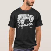 Classic Ferguson TE20 script and illustration Esse T-shirt (Voorkant)