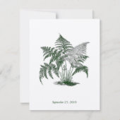 Classic Ferns Wedding Kaart (Voorkant)