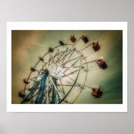 Classic Ferris wheel Poster (Semi-Gloss) (Voorkant)