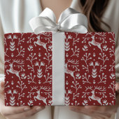 Classic Festive Christmas Tartan-Style Plaid Cadeaupapier