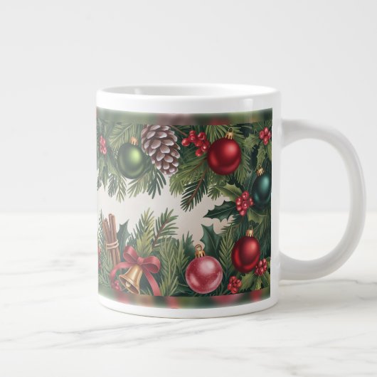 Classic Festive Garland Grote Koffiekop (Rechts)