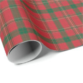 Classic Festive Red and Green Plaid Tartan Cadeaupapier (Rol Hoek)