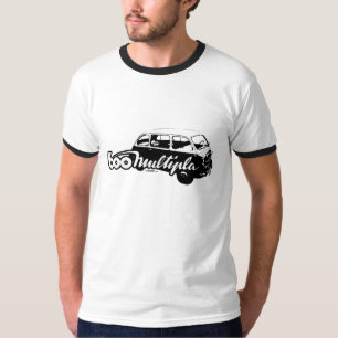 Classic Fiat 600 Multipla-illustratie T-shirt