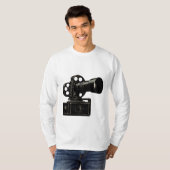 Classic Film Camera Silhouette T-Shirt (Voorkant volledig)