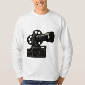 Classic Film Camera Silhouette T-Shirt (Voorkant)